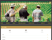 Tablet Screenshot of detours-in-france.com